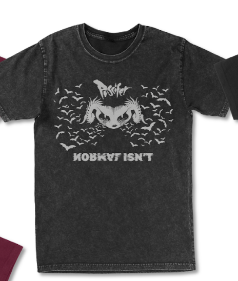 Normal Isn't Bats Mineral Wash Tee