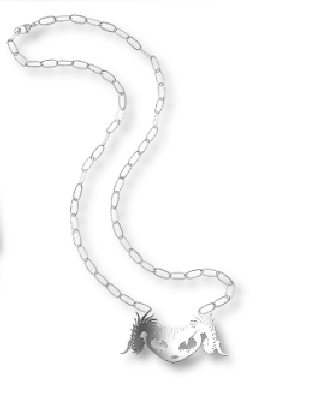 Gothifer Pendant Necklace - Silver