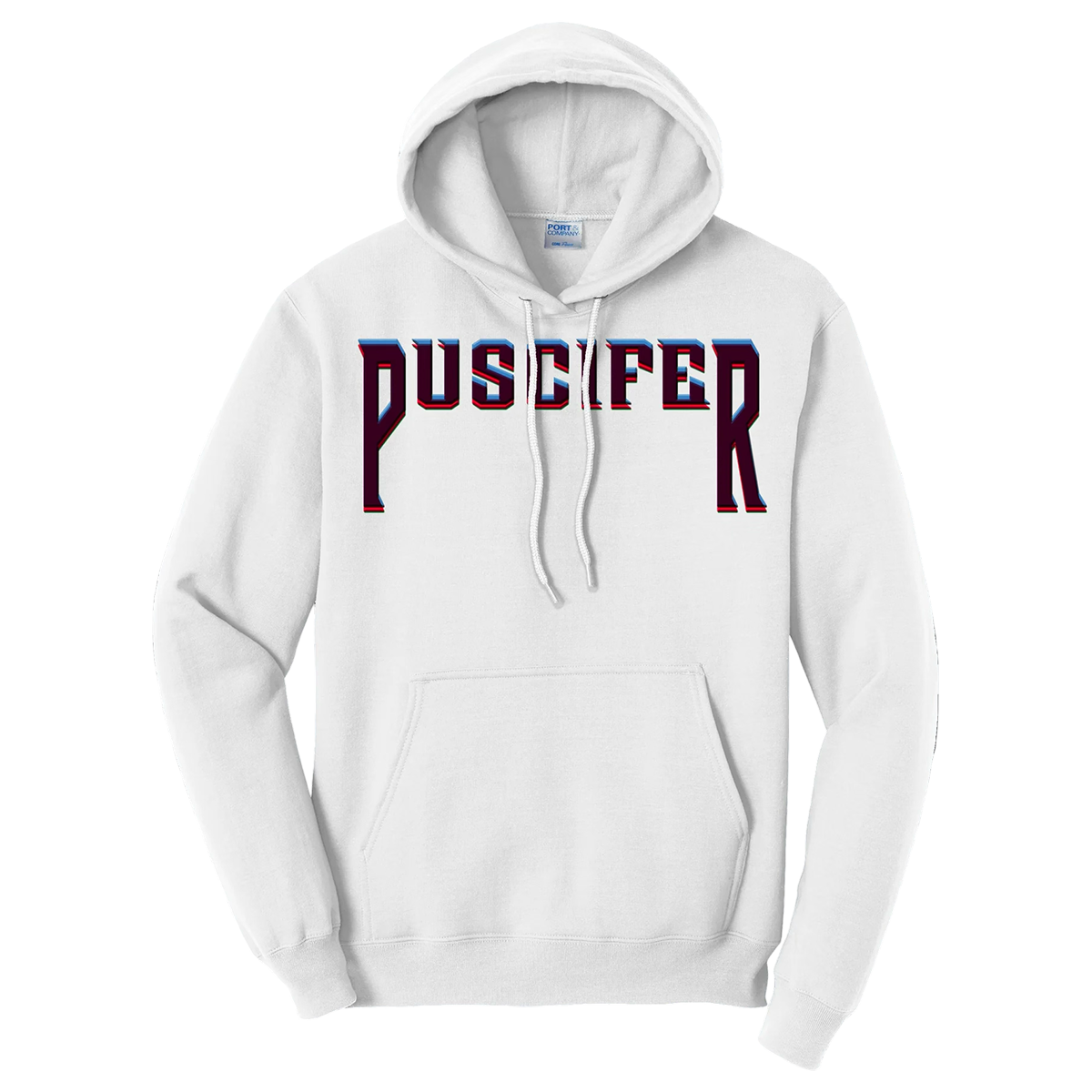 Puscifer V is for Viagra White Hoodie Front
